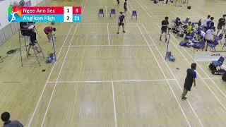 Anglican High School vs Ngee Ann Secondary School | Badminton East B Div Boys | NSG 2021