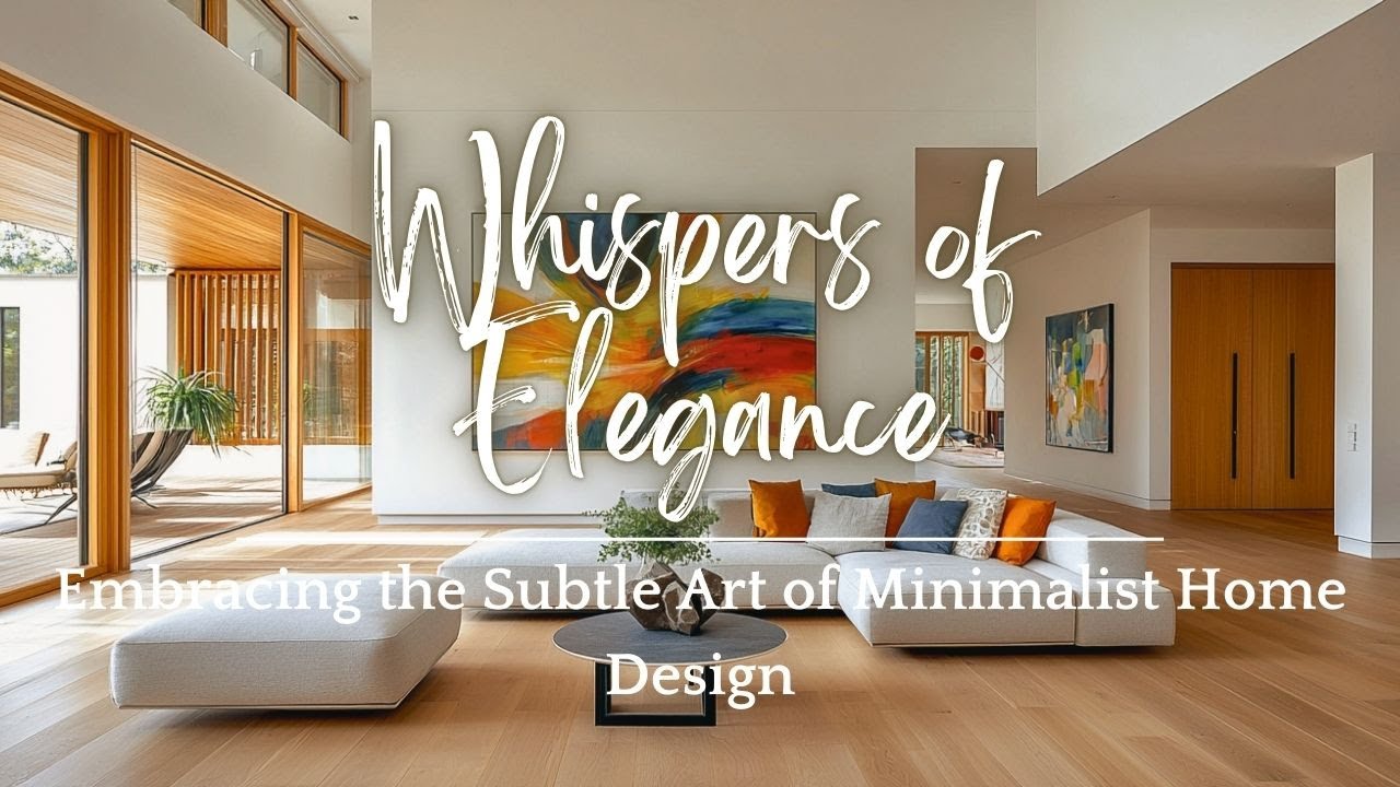 Whispers Of Elegance Embracing The Subtle Art Of Minimalist Home