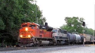 BNSF 9091 Cargill Train with Executive MAC in 2nd