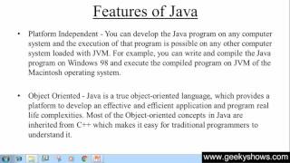 2. Features of Java Programming (Hindi)