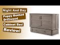 Cabinet Murphy Bed Review - Night and Day Poppy Queen Brushed Driftwood