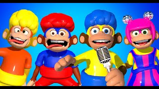 Monkey Puzzle! Cha-Cha, Chicky, Lya-Lya & Boom-Boom Dance| D Billions Kids Songs