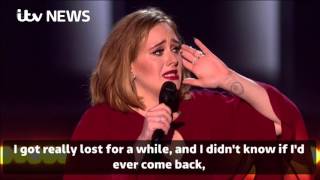 BRIT Awards: Adele breaks down in tears