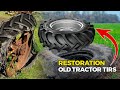 Amazing Technique to Retreading of Old Tractor Big Tire in Beautiful Way |  T Mechanic