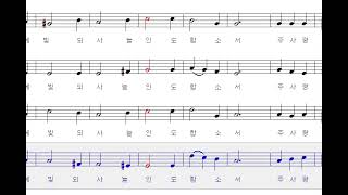 성전을 떠나기 전(남성중창곡)