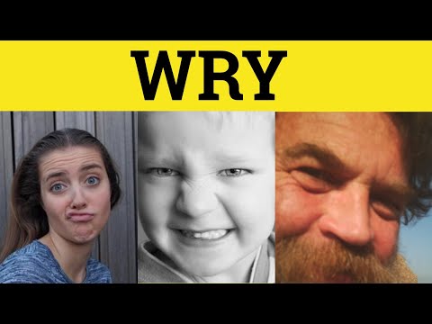 What is a wry laugh?