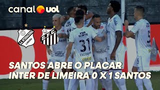 SANTOS FAZ PRIMEIRO GOL CONTRA A INTER DE LIMEIRA; VEJA O LANCE DE TIQUINHO SOARES NO VÍDEO