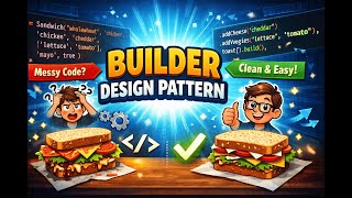 8. Builder Design Pattern Explained Simply | JavaScript Example with Sandwich 🍔