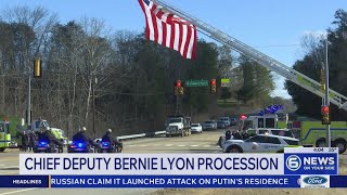 Funeral procession honors for Knox County Chief Deputy Bernie Lyon