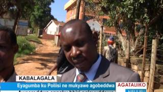 Eyagumba ku Poliisi ne mukyalawe agobeddwa