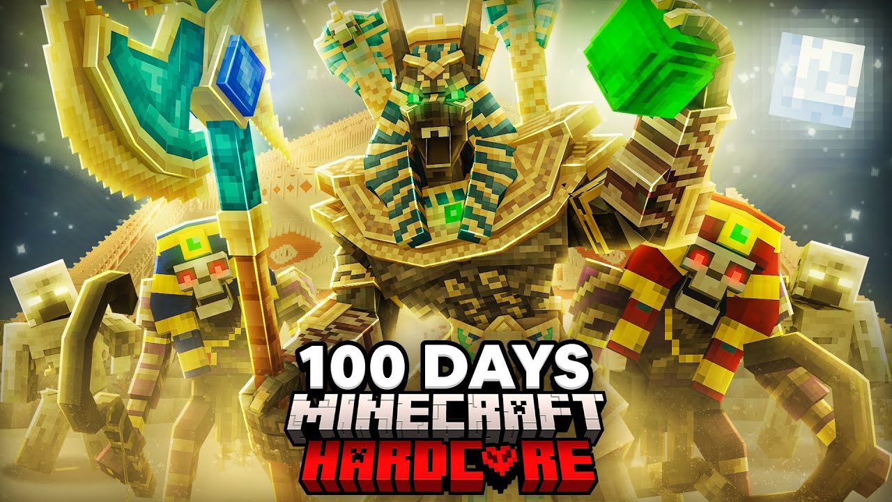 I Survived 100 Days in Ancient Egypt in Minecraft.. Here's What Happened..