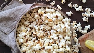 Lemon and parmesan popcorn