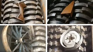 Extreme Powerful Metal Shredder Destroys Everything For New Recycle
