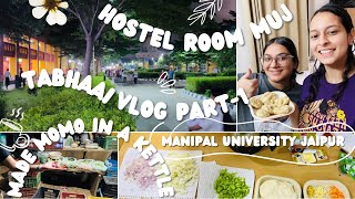 Making Momos in a Hostel Kettle | Manipal University Jaipur | Tabhaai vlog part -1