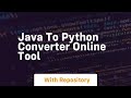 java to python converter online tool