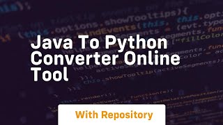 java to python converter online tool