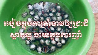 របៀបក្នុងការត្រាំងាវ អោយខ្ជៀកដីចេញបានល្អ