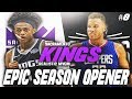 EPIC SEASON OPENER! FOX AND BAGLEY DOMINATE! NBA 2K18 SACRAMENTO KINGS REALISTIC MYGM #8