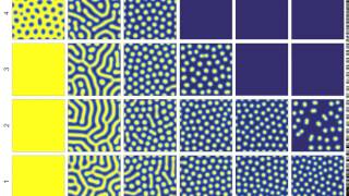 Turing patterns in a reaction-diffusion model