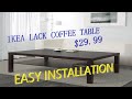 IKEA Coffee Table LACK DIY How to Assemble Guide