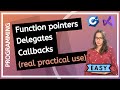 Function pointers, delegates and callbacks | Beginner friendly