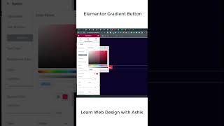 How to Create Elementor Gradient Button #shorts #shortvideo