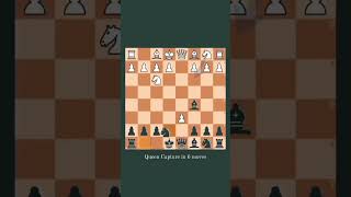 QUEEN CAPTURE IN 6 MOVES...#chess #chesstactics #checkmate