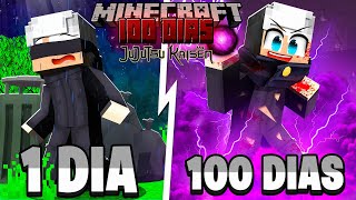 100 Dias EM GUERRA no JUJUTSU KAISEN de Minecraft !!