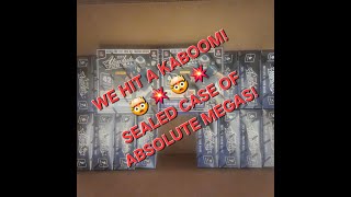 Opening A Sealed Case of 2024 Absolute Mega 📦!  We a Finally HIT A KABOOM 🤯💥 ROOKIE QB #kaboom 👏 👍 😀