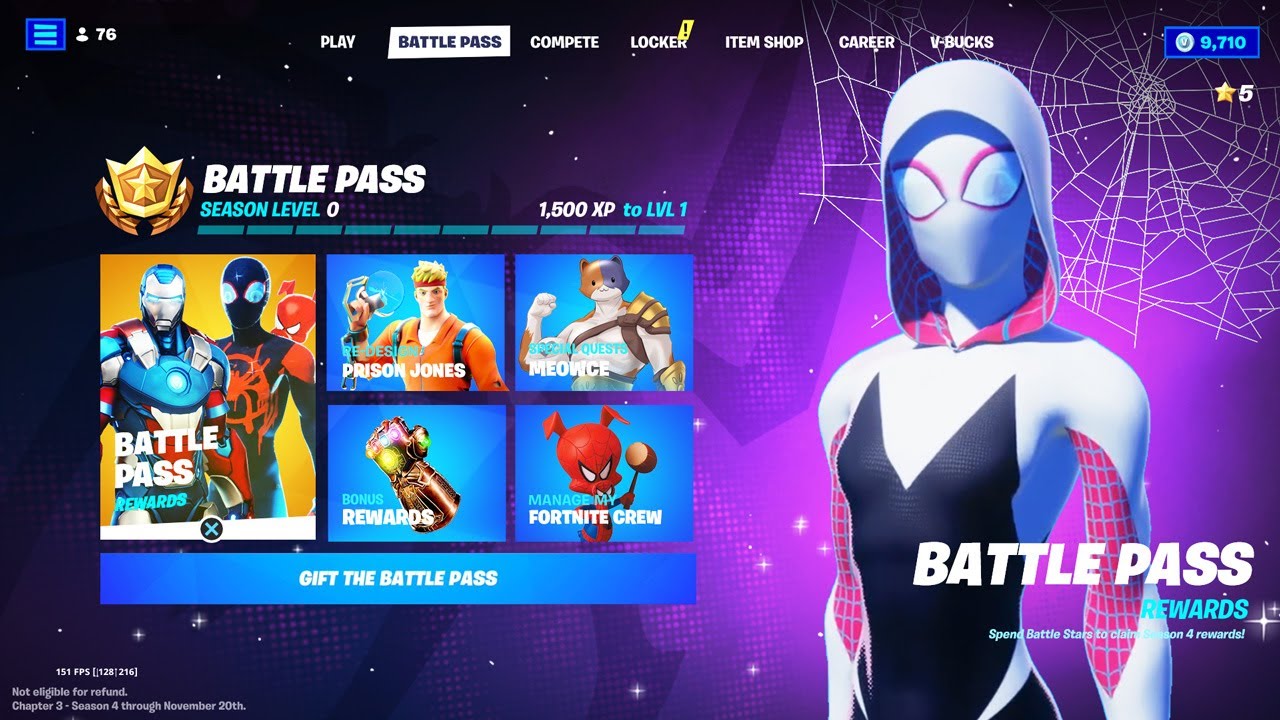 Fortnite Season 4 Chapter 3 Battle Pass ALL Skins Revealed - YouTube