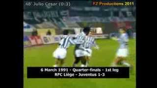 RFC Liegi  -  Juventus  Coppa delle Coppe 1990-1991
