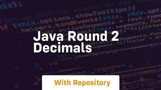 java round 2 decimals