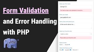 PHP Form Validation & Error Handling (Complete Tutorial)