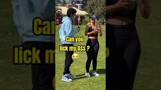 CAN YOU LICK MY ASS  😱|| PUBLIC PRANK || PUBLIC REACTION😍😋