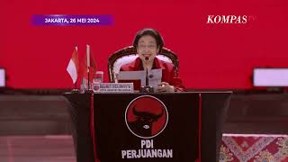 Kelakar Megawati saat Sapa Mensos Risma di Rakernas PDIP  Menteri Sosial yang Cengeng