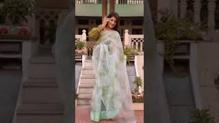 pretty organza saree for women #meeshofinds #meeshosareehaul #saree #youtubeshorts #viral #newvideo