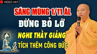 MÙNG 1/11 ÂM LỊCH CHẠP (ĐỪNG BỎ LỠ) NGHE THẦY GIẢNG TÍCH THÊM CÔNG ĐỨC | Thầy Thích Đạo Thịnh