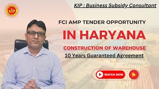 FCI AMP Tender Opportunity in Haryana Secure Your Investment with Your Own Land! #fci #tender