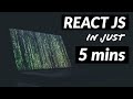 Learn REACT JS in just 5 MINUTES (2020)