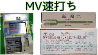 【単発ネタ】新潟駅のMVで秋の乗り放題パスを発券してみた