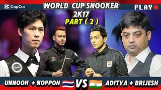 Snooker World Cup 2017 | Thailand Vs  India  | Part -2 |