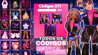 *TODOS* os CÓDIGOS do DRESS TO IMPRESS, CÓDIGOS NOVOS + antigos ( FUNCIONANDO ) - Roblox