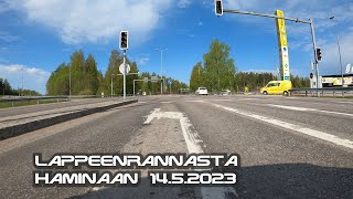 Driving Lappeenranta to Hamina, Finland 14.5.2023