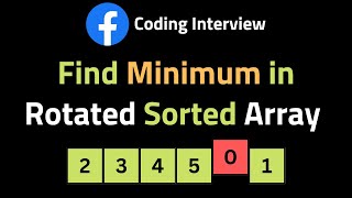 Find Minimum in Rotated Sorted Array - LeetCode 153 - Binary Search