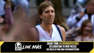 Taco Bell #LiveMasHYSTERIA; Dirk Hits a Clutch Three!