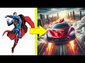 AVENGERS but SUPERCAR 💥 VENGERS All Characters(Marvel & DC) 💥 SUPER HERO 2024