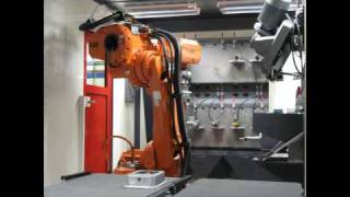 ABB Grindline deburring machine Test and Production. Force control