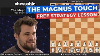 FREE CHESS STRATEGY LESSON from World Champion Magnus Carlsen!