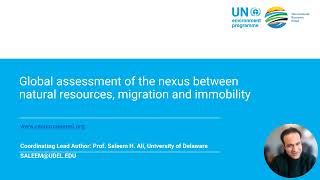 Human Migration and Natural Resources: Global assessment of an adaptive complex system