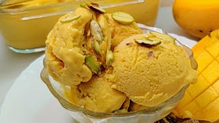 Only 3 ingredients Mango ice cream @ home!!Quick&Easy!!Eater's Adda